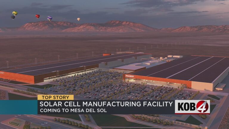 Singapore photo voltaic firm to open $1B manufacturing facility in Albuquerque