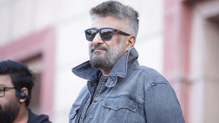 The Kashmir Information director Vivek Agnihotri walks out of an interview