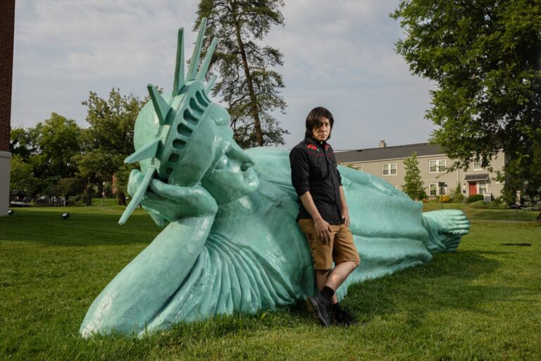 ‘Reclining Liberty’ takes a relaxation — and raises questions — in Arlington