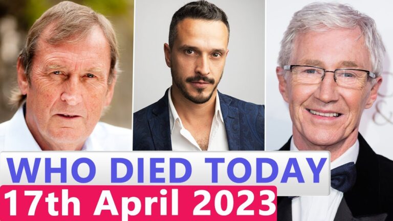13 Well-known Celebrities Who died Immediately seventeenth April 2023