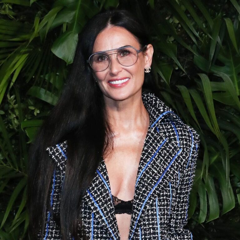 Demi Moore Shakes Off a Nip Slip Like a Professional Throughout Paris Style Week