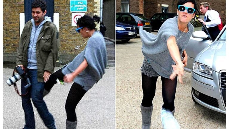 Celebrities combating with paparazzi