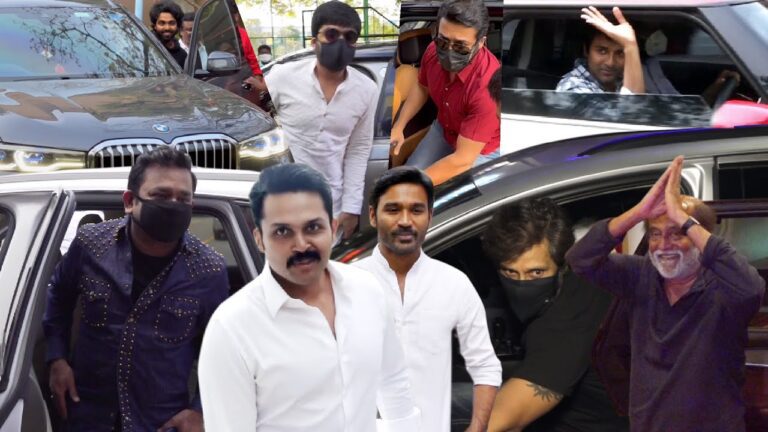 Celebrities With their Tremendous Vehicles & Mass Arrival | Kollywood Actors | Tamil Cinema Celebrities