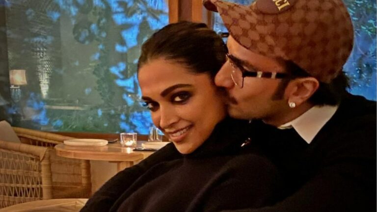 Lovebirds Ranveer Singh and Deepika Padukone stroll hand-in-hand as they return to Mumbai; WATCH