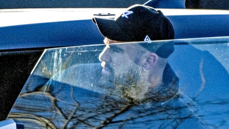 Travis Kelce leaves the Chiefs crew lodge as Taylor Swift lands in Kansas Metropolis to cheer him on at Arrowhead Stadium in a must-win sport in opposition to Buffalo Payments