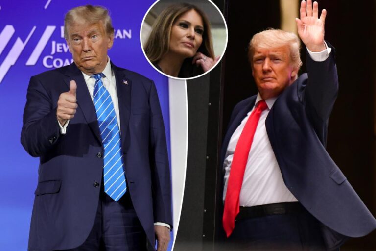 Melania Trump behind Donald Trump’s alleged weight reduction