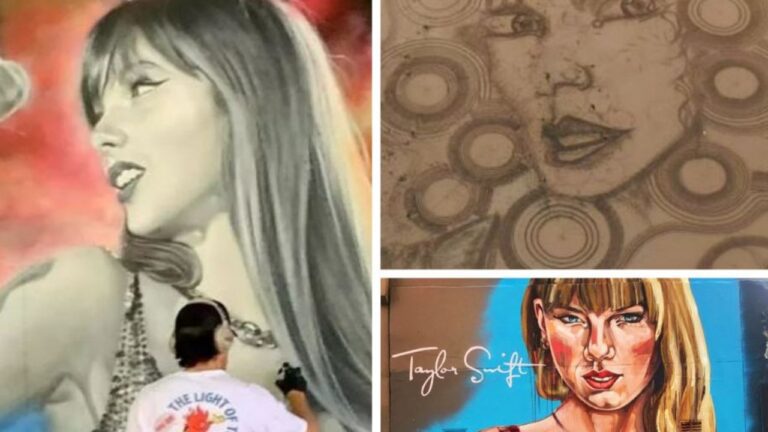Taylor Swift murals: The place are Taylor Swift murals, Crown Road, William St, Crows Nest, Eras Tour