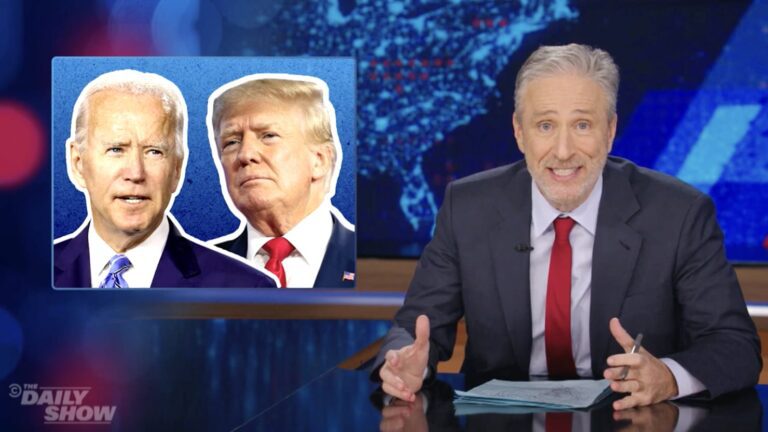 Jon Stewart Makes use of ‘Each day Present’ Return to Equate Trump and Biden