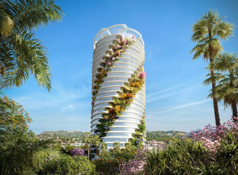 Norman Foster Hollywood Workplace Tower Will Function Spiral Design