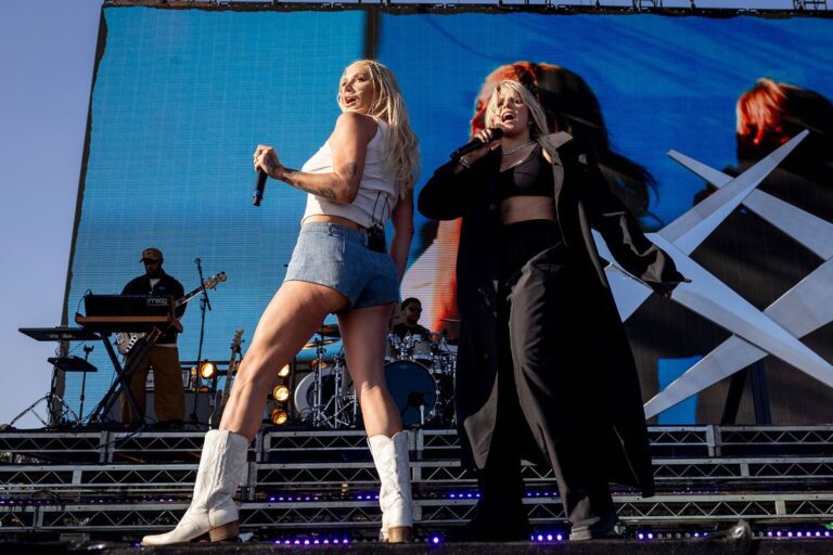 Kesha swaps “Tik Tok” lyrics to slam Diddy throughout Coachella set with Renee Rapp